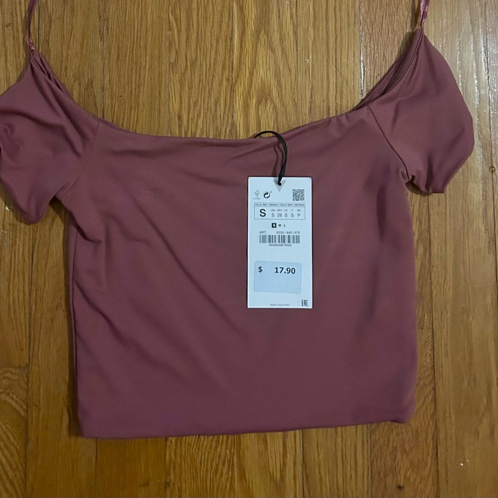 Off the shoulder crop top